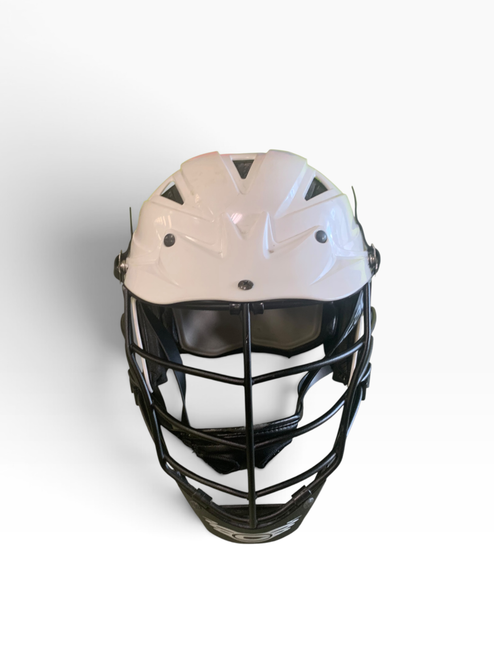 Vist Large View of Product Image Which is Used Cascade CPV-R Lacrosse Helmet White M/L