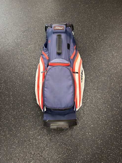 Vist Large View of Product Image Which is Used Titleist CART 14 BAG Mens Cart Bag Navy Blue