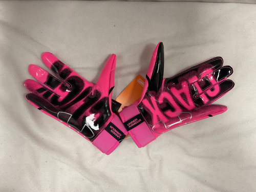 Vist Large View of Product Image Which is Used Under Armour CLICK CLACK FB Gloves Pink Youth