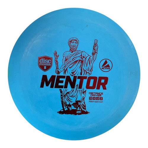 Vist Large View of Product Image Which is Used Discmania ACTIVE MENTOR Disc Golf Driver Royal Blue 168g