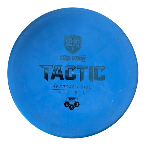 Vist Large View of Product Image Which is Used Discmania EXO SOFT TACTIC Disc Golf Putter Royal Blue 173g