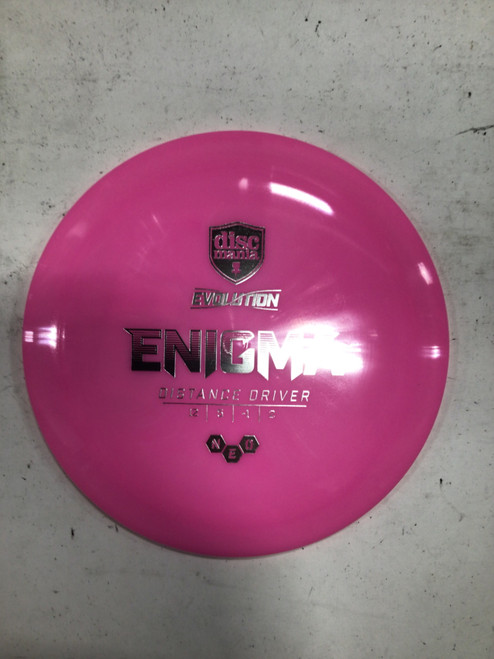 Vist Large View of Product Image Which is Used Discmania EVOLUTION NEO ENIGMA Disc Golf Driver Pink 175g