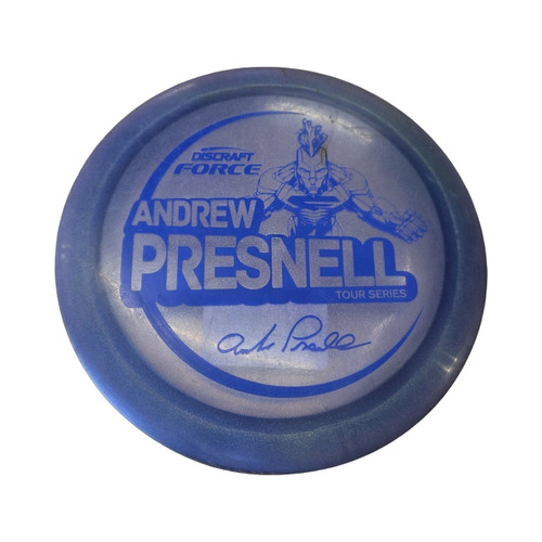 Vist Large View of Product Image Which is Used Discraft FORCE PRESNELL TOUR Disc Golf Driver Cobalt
