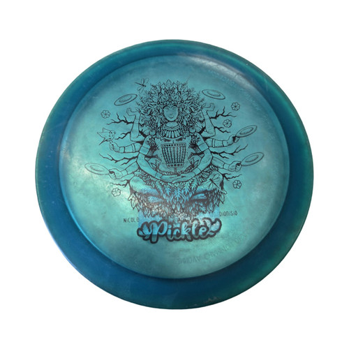 Vist Large View of Product Image Which is Used Innova PICKLE NICOLE DIONSO Disc Golf Driver Turquoise