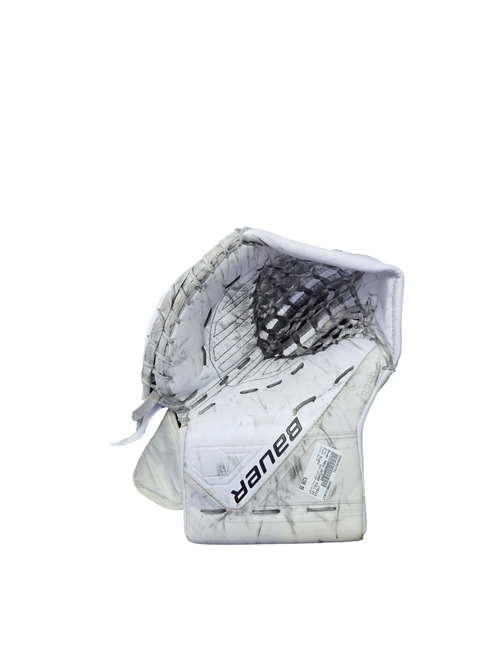 Vist Large View of Product Image Which is Used Bauer MACH CATCHER FULL RIGHT Senior Goalie Catcher White