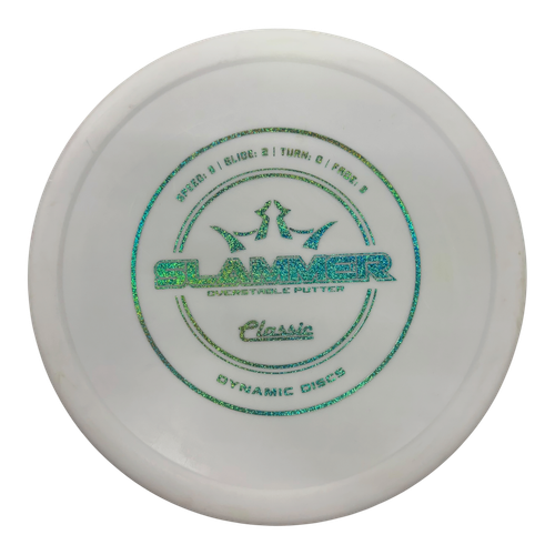 Vist Large View of Product Image Which is Used Dynamic Discs CLASSIC SLAMMER Disc Golf Putter White 176g