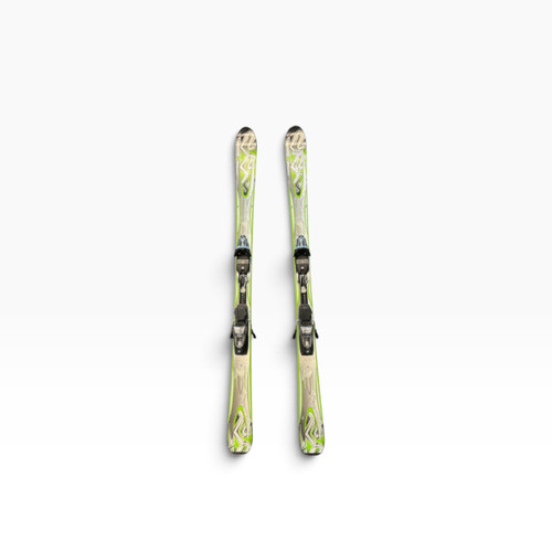 Vist Large View of Product Image Which is Used K2 LIVEWIRE 160CM Mens DH Ski/Binding Black And Neon Green 160 cm