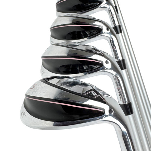 Vist Large View of Product Image Which is Used Cobra T-RAIL Women's RH Iron Hybrid Set 6H-SW Ladies Flex Graphite Shaft
