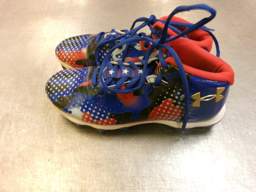 Vist Large View of Product Image Which is Used Under Armour BASEBALL BB/SB Cleats Royal Blue Junior 05