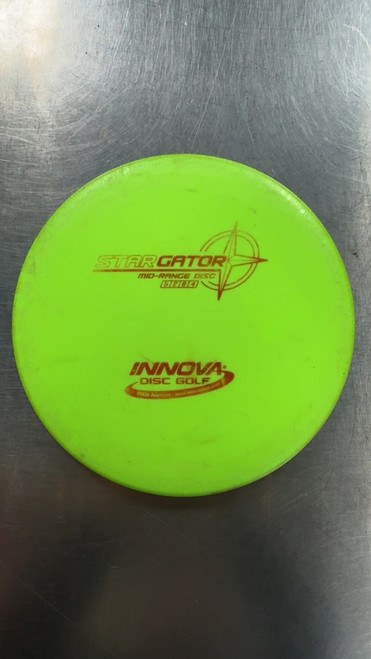 Vist Large View of Product Image Which is Used Innova GATOR Disc Golf Mid Range Green