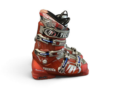 Vist Large View of Product Image Which is Used Tecnica VENTO 10 SZ 26.0 Mens DH Ski Boot Orange 260 MP - M08 - W09