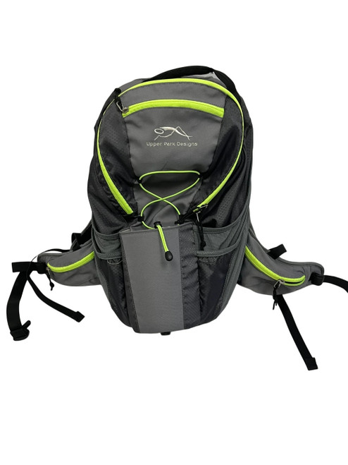 Vist Large View of Product Image Which is Used Upper Park Designs Disc Golf Backpack Grey
