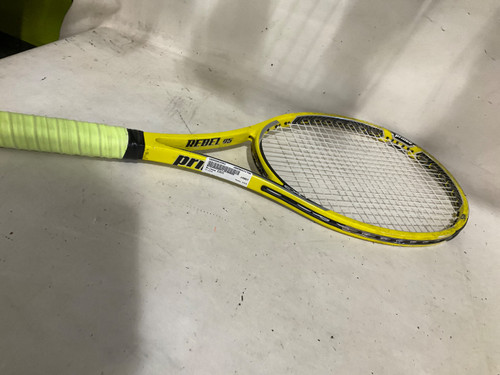 Vist Large View of Product Image Which is Used Prince EXO3 Adult Tennis Racquet Yellow 4 1/4"