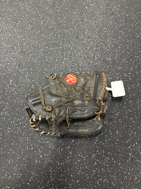 Vist Large View of Product Image Which is Used Rawlings BG6 BB/SB Glove RH Throw Black 12 1/2"