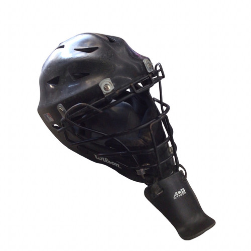 Vist Large View of Product Image Which is Used Wilson CATCHERS HELMET Catchers Helmet w/Mask Black SM