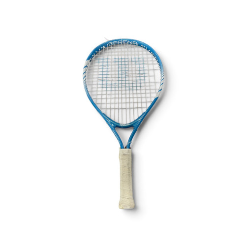 Vist Large View of Product Image Which is Used Wilson Serena Junior Tennis Racquet Carolina Blue 21", front view