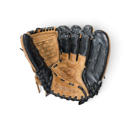 Vist Large View of Product Image Which is Used Louisville Slugger GENB1050 BB/SB Glove RH Throw Brown 10 1/2"