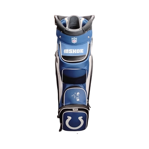 Vist Large View of Product Image Which is Used Wilson INDIANAPOLIS COLTS Mens Cart Bag Royal Blue