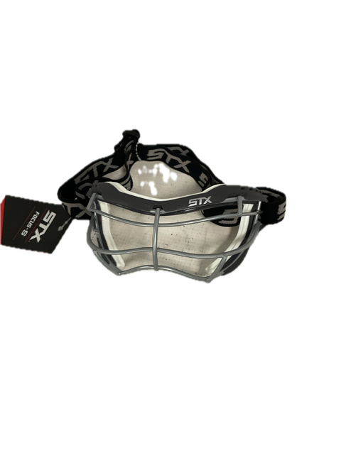 Vist Large View of Product Image Which is Used STX FOCUS S Lacrosse Facial Protect Grey Senior