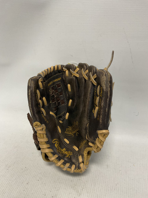 Vist Large View of Product Image Which is Used Rawlings HIGHLIGHT SERIES BB/SB Glove LH Throw Brown 10"