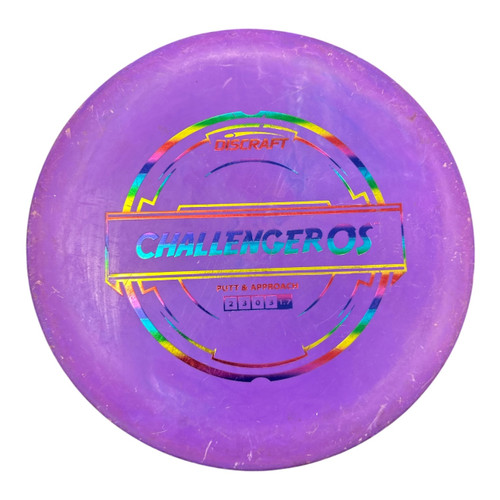 Vist Large View of Product Image Which is Used Discraft CHALLENGER Disc Golf Putter Purple 174g