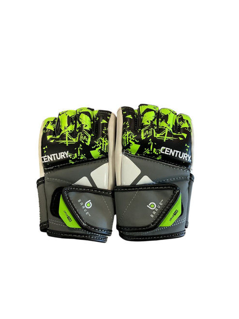 Vist Large View of Product Image Which is Used Century Speed Bag Gloves Green And White S/M