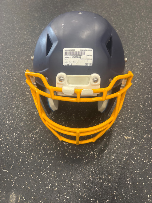 Vist Large View of Product Image Which is Used Schutt VENGEANCE FB Helmet Navy Blue LG