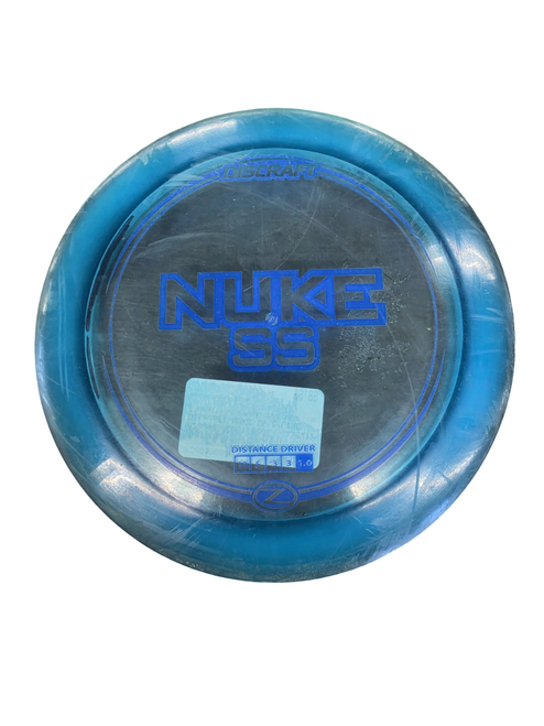 Vist Large View of Product Image Which is Used Discraft NUKE SS Z LINE Disc Golf Driver Royal Blue