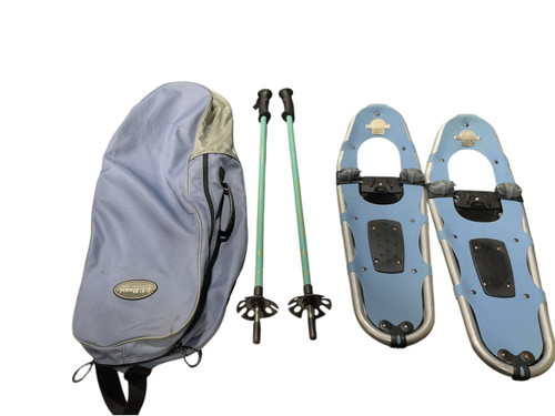 Vist Large View of Product Image Which is Used L.L. Bean Snowshoes Mens Carolina Blue 25"