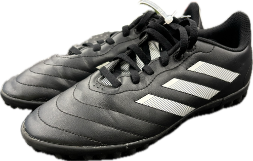 Vist Large View of Product Image Which is Used Adidas Soccer Indoor Shoes Black Junior 05.5