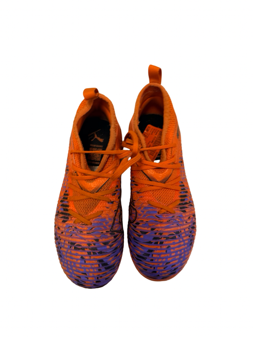 Vist Large View of Product Image Which is Used Puma FUTURE 108436-01 Soccer Cleats Orange Junior 01.5
