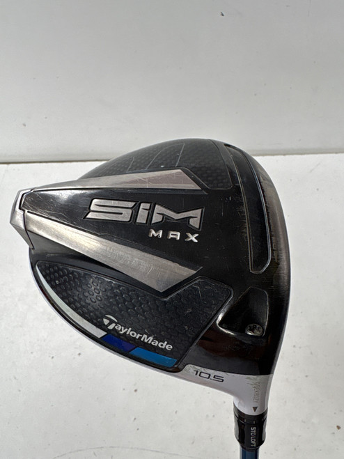 Vist Large View of Product Image Which is Used Taylormade SIM MAX Mens Driver RH 10.5 Degree