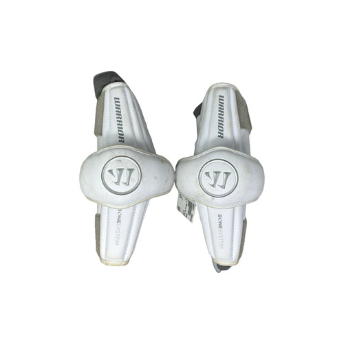 Vist Large View of Product Image Which is Used Warrior BURN Lacrosse Arm Pads/Guards White MD