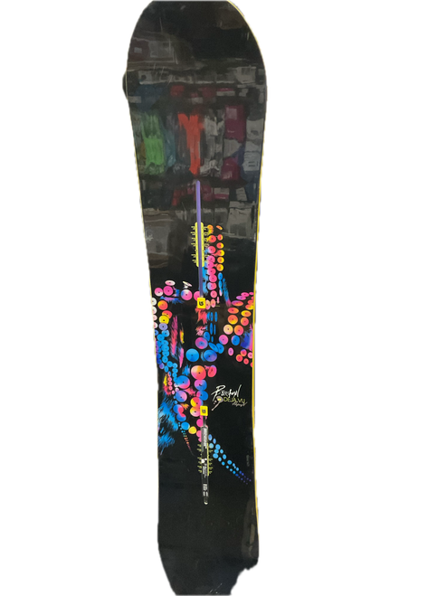 Vist Large View of Product Image Which is Used Burton DEJA VU FLYING V Mens Snowboard Only Black 149 cm