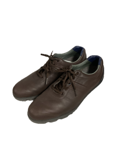 Vist Large View of Product Image Which is Used Foot Joy DRYJOYS TOUR Mens Golf Shoes Brown Senior 10