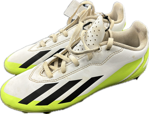 Vist Large View of Product Image Which is Used Adidas Soccer Cleats White Junior 05