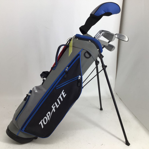 Vist Large View of Product Image Which is Used Top Flite 7 PIECE JUNIOR GOLF PACKAGE SET RH Jr Package Set RH Royal Blue 7 Piece