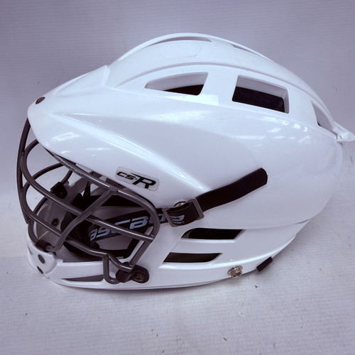 Vist Large View of Product Image Which is Used Cascade CS-R Lacrosse Helmet White One Size