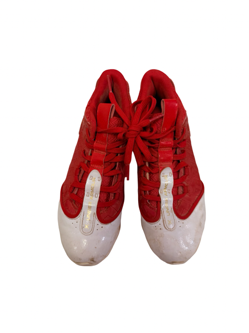 Vist Large View of Product Image Which is Used Under Armour Harper 9 RM 3027452-103 Baseball Cleats Red Junior 02.5