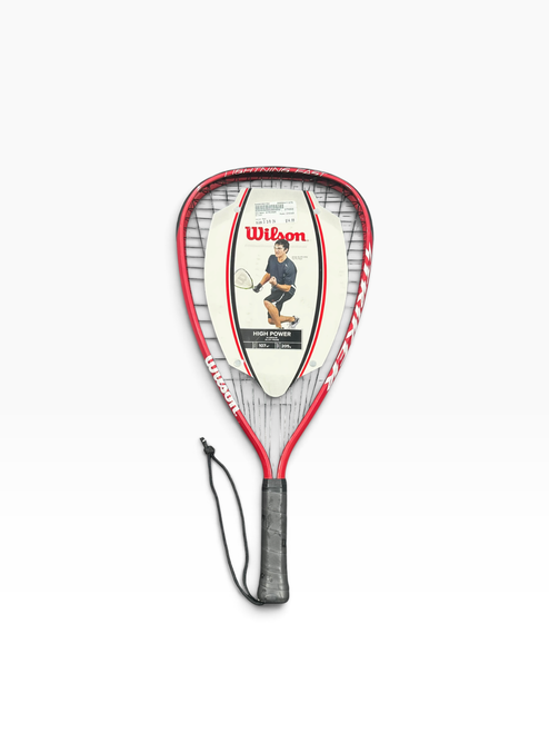 Vist Large View of Product Image Which is Used Wilson STRIKER Adult Racquetball Racquet Red 3 3/8"