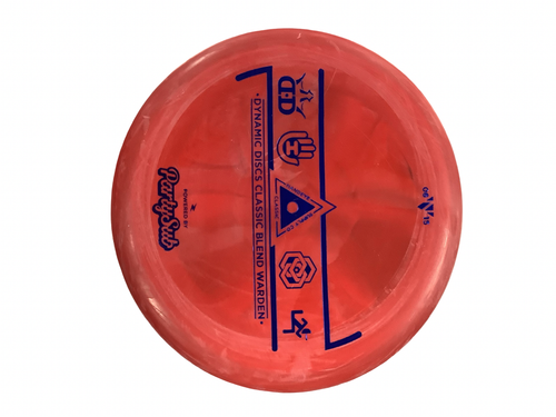 Vist Large View of Product Image Which is Used Dynamic Discs WARDEN HANDEYE Disc Golf Putter Red