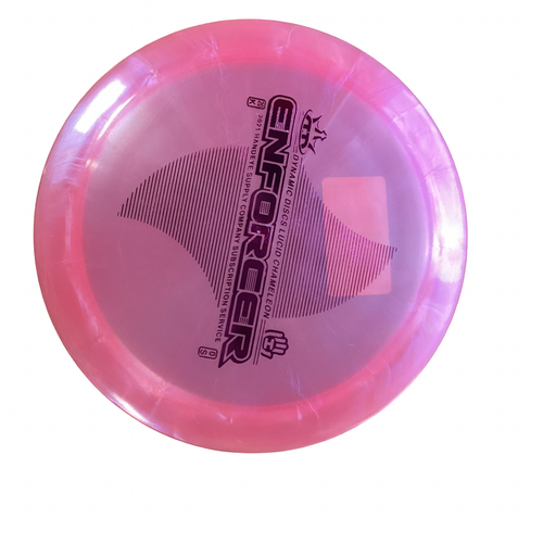 Vist Large View of Product Image Which is Used Dynamic Discs BIO FUZION ENFORCER Disc Golf Driver Pink