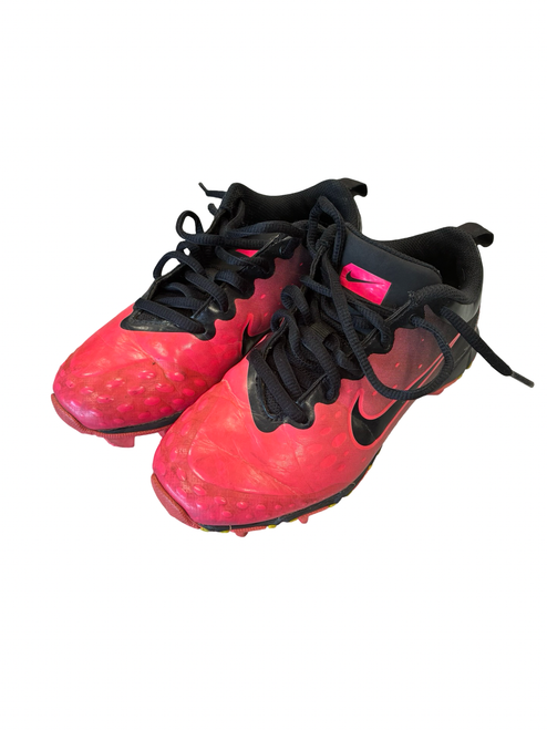 Vist Large View of Product Image Which is Used Nike SOFTBALL CLEATS BB/SB Cleats Pink Youth 13.0