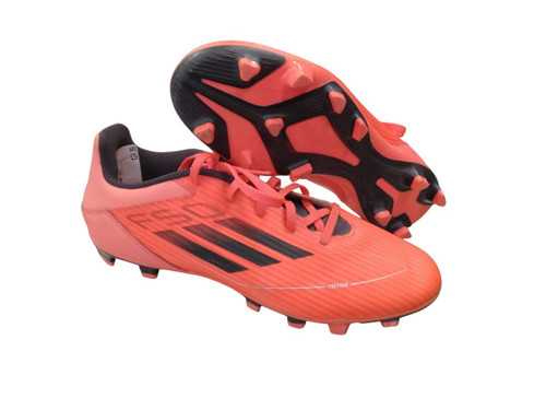 Vist Large View of Product Image Which is Used Adidas Soccer Cleats Orange Senior 8