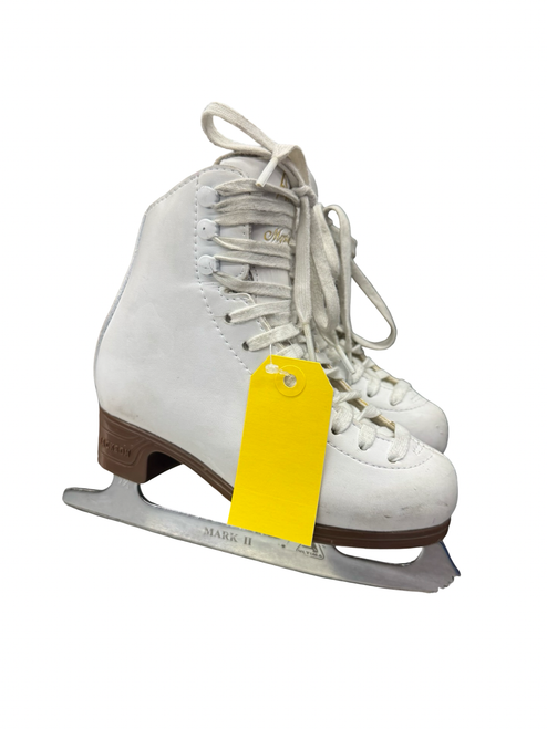 Vist Large View of Product Image Which is Used Jackson MYSTIQUE Girls Figure Skate White Youth 13.0