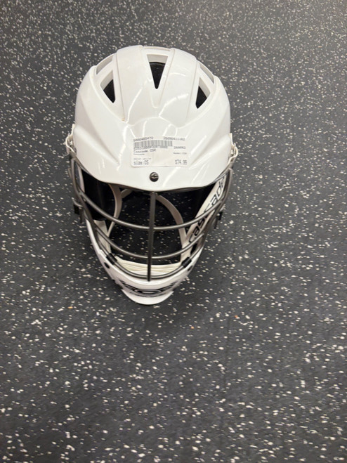 Vist Large View of Product Image Which is Used Cascade CSR Lacrosse Helmet White One Size