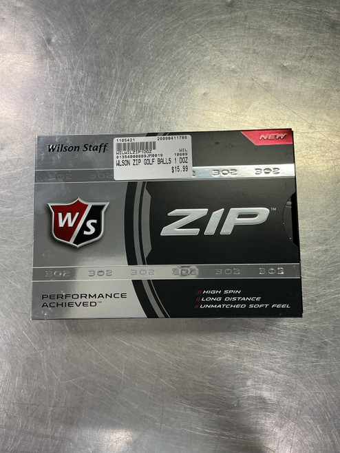 Vist Large View of Product Image Which is New WLSON ZIP GOLF BALLS 1 DOZEN