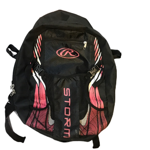 Vist Large View of Product Image Which is Used Rawlings STORM Baseball/SB Player Backpack Black