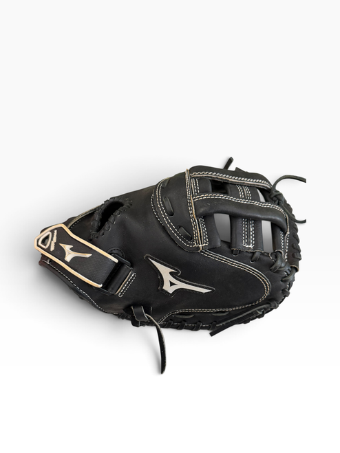 Vist Large View of Product Image Which is Used Mizuno GXS 102 BB/SB Catchers RH Throw Black 32 1/2"