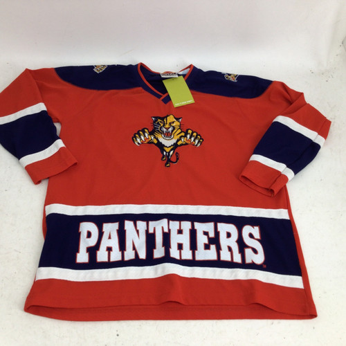 Vist Large View of Product Image Which is Used MAC VINTAGE FLORIDA PANTHERS YTH LG JERSEY L.S. Spirit Y LG
